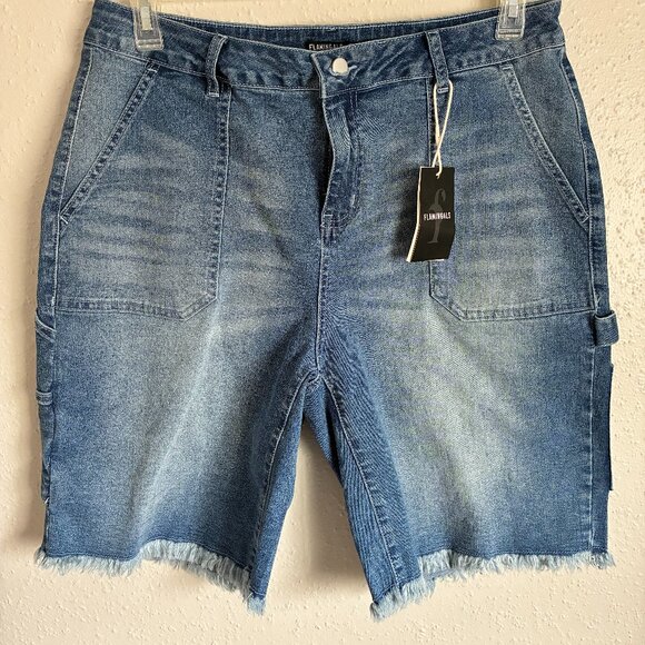 Flamingals female denim shorts - Picture 1 of 6